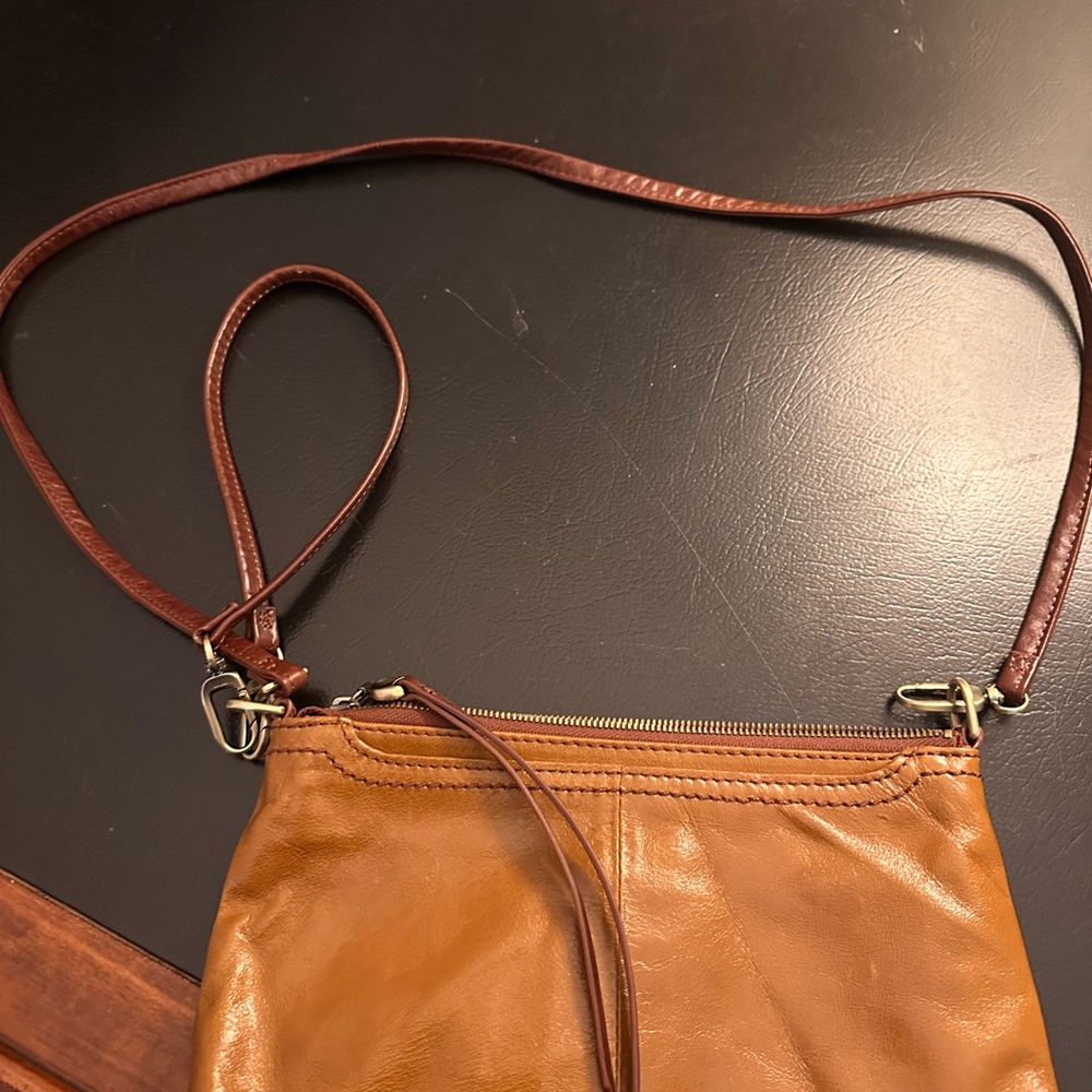 HOBO Floral Interior Leather wristlet/crossbody